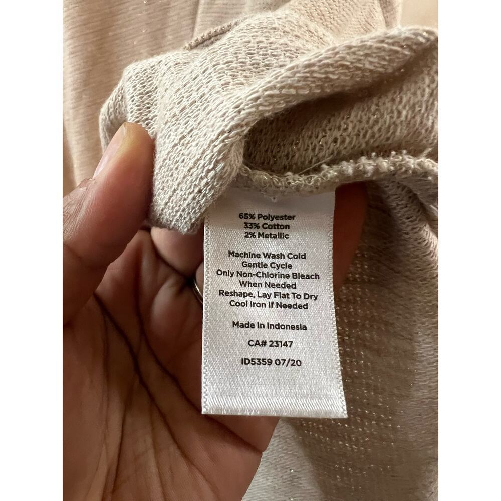 Talbots Women Pullover Sweater 3x Beige - Picture 5 of 6